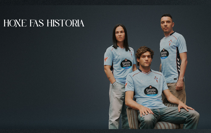 El Celta presenta su primera equipación para la temporada 25/26